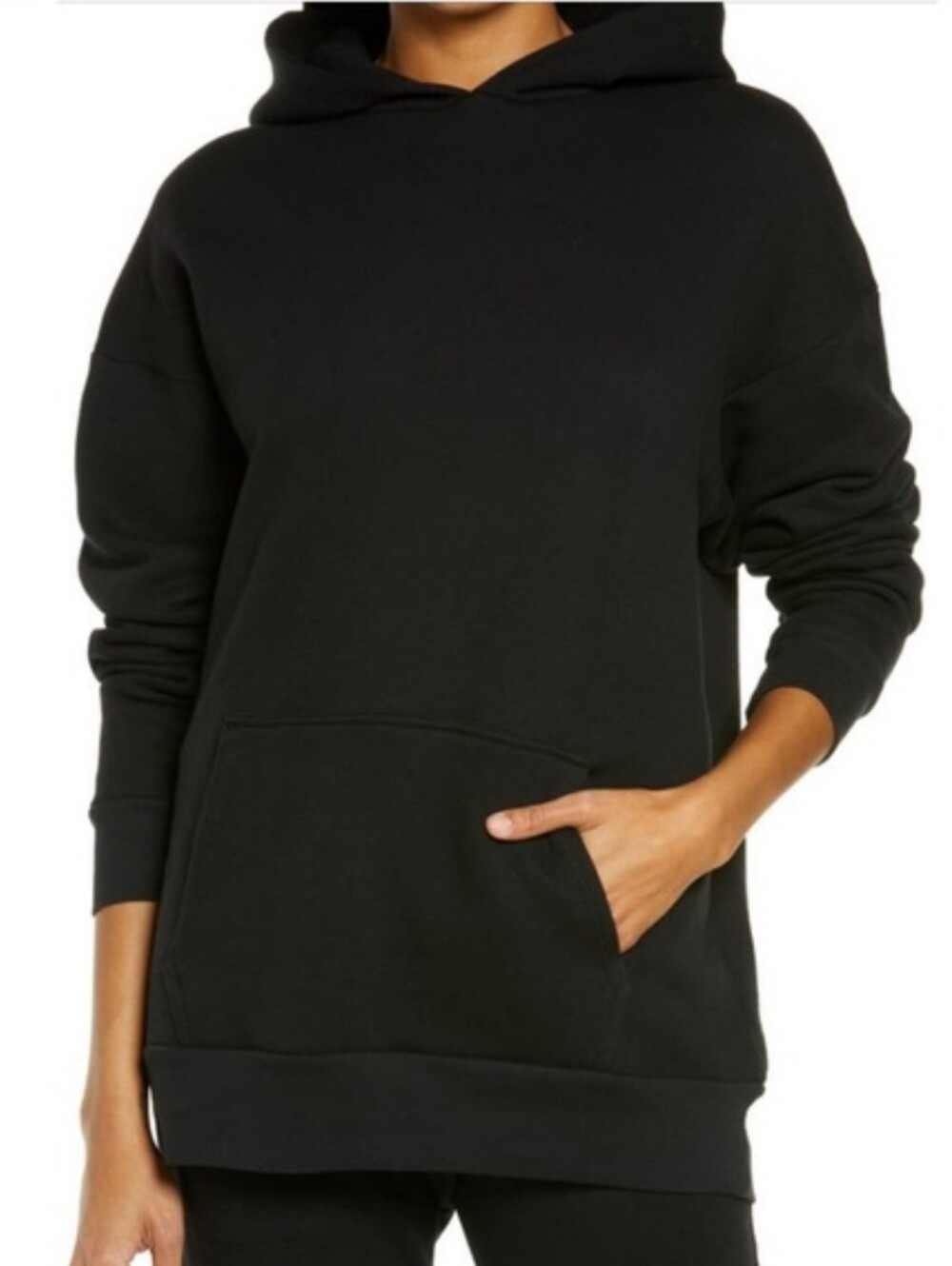 Beyond Yoga Go Getter Hoodie Black Charcoal Gray Sz XS